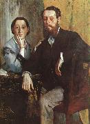 Edgar Degas The Duke and Duchess Morbilli oil painting